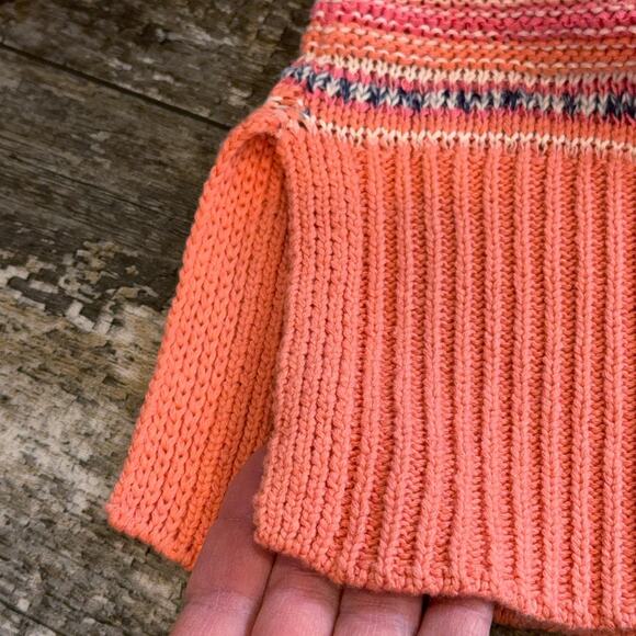 Soft Surroundings Sweater Womens Small Open Cardigan Emberglow Striped NWT - Picture 6 of 12